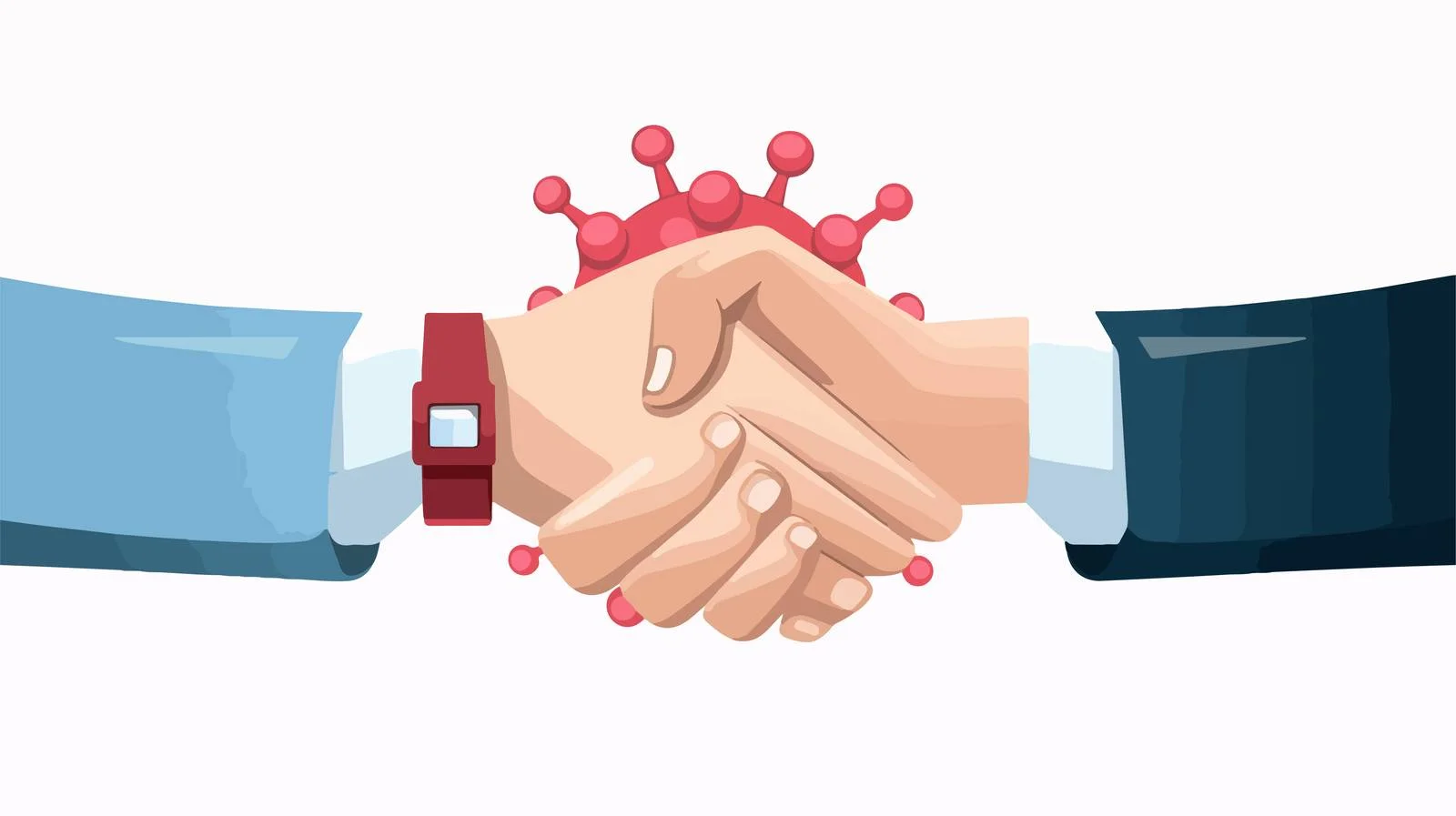 Prohibition Sign for Handshakes — free download from Dotvec