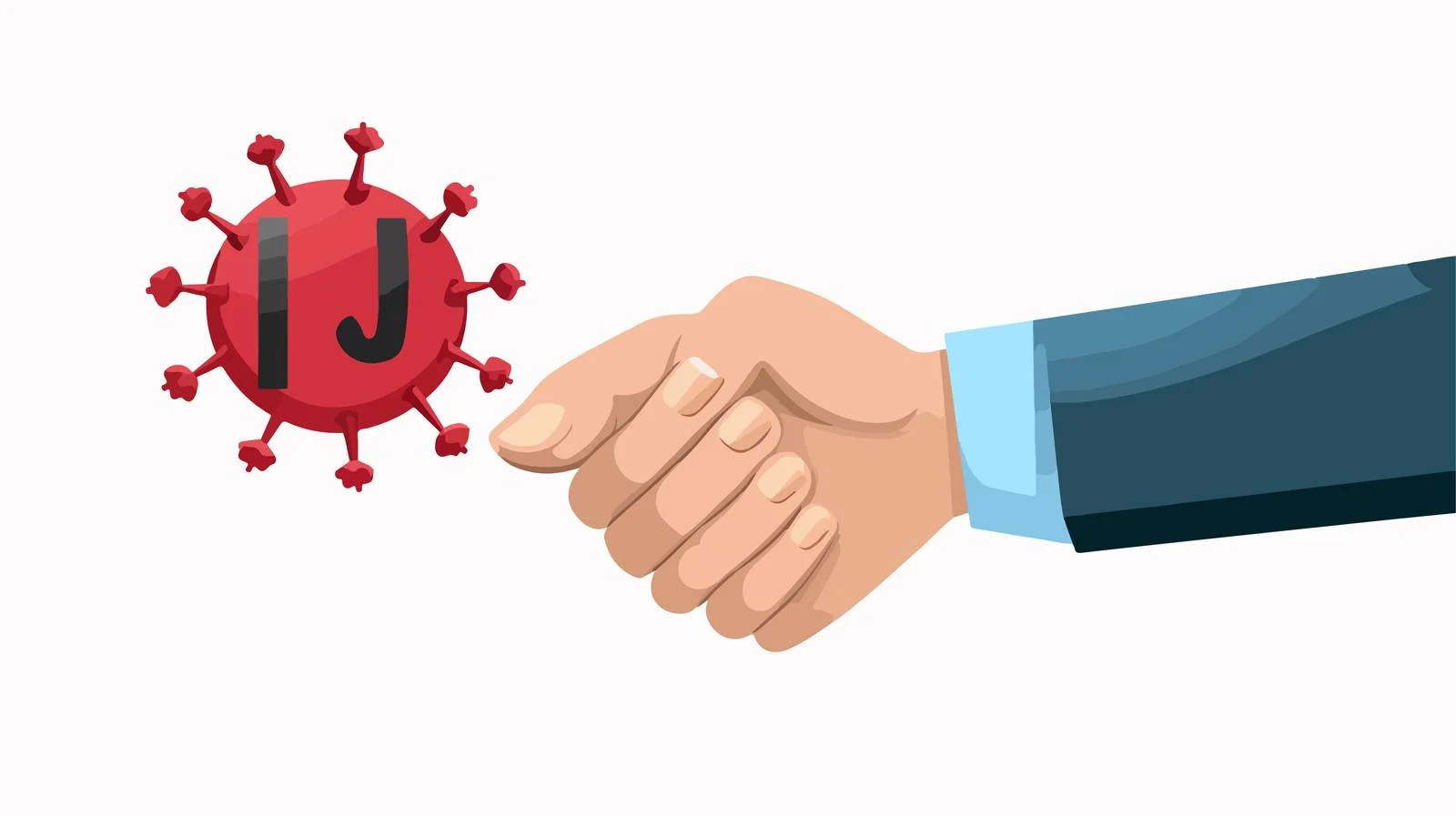 Prohibition Sign Against Handshakes — free download from Dotvec