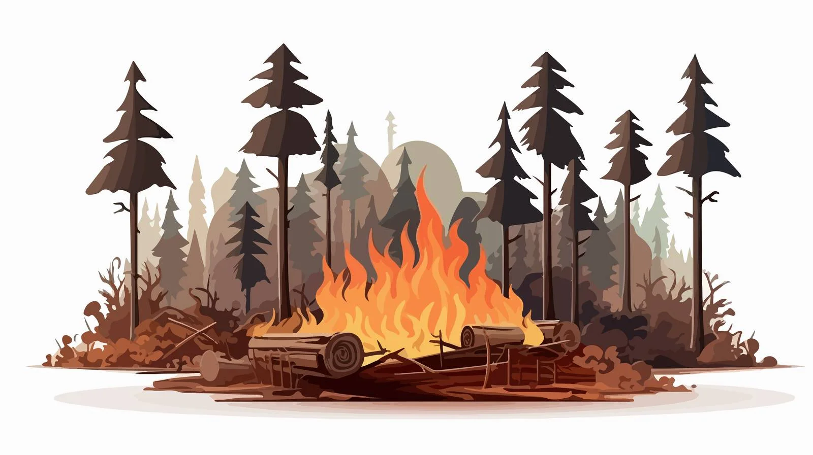 Forest Fire Prevention Concept — free download from Dotvec