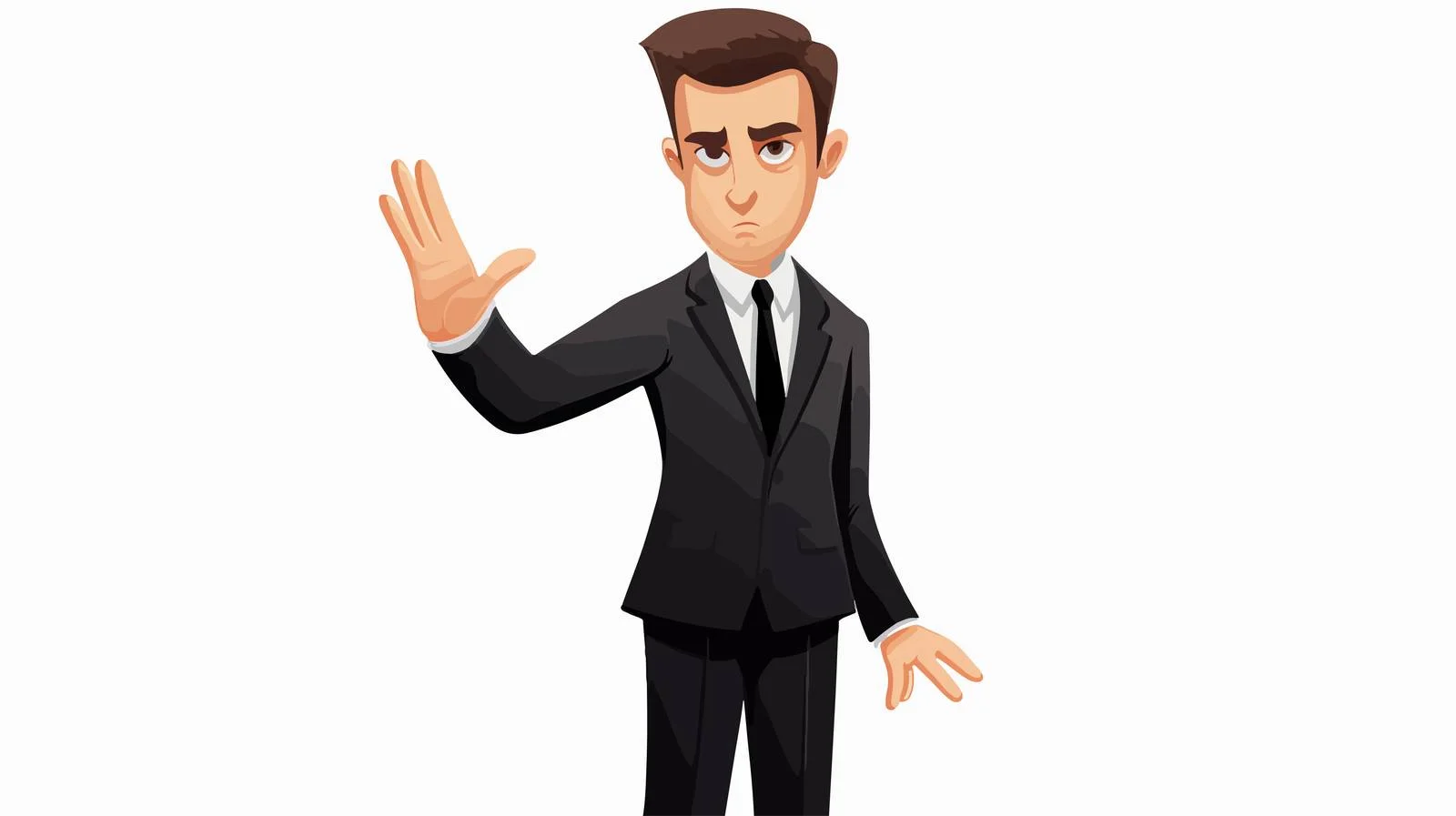 Elegant Businessman Vector Illustration — free download from Dotvec