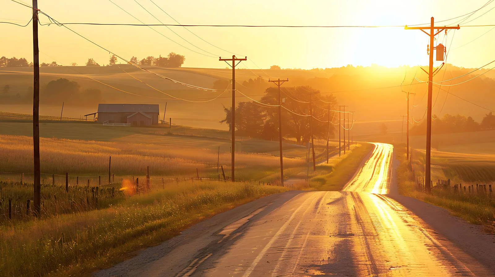 Serene Northeast Iowa Farm and Country Road — free download from Dotvec