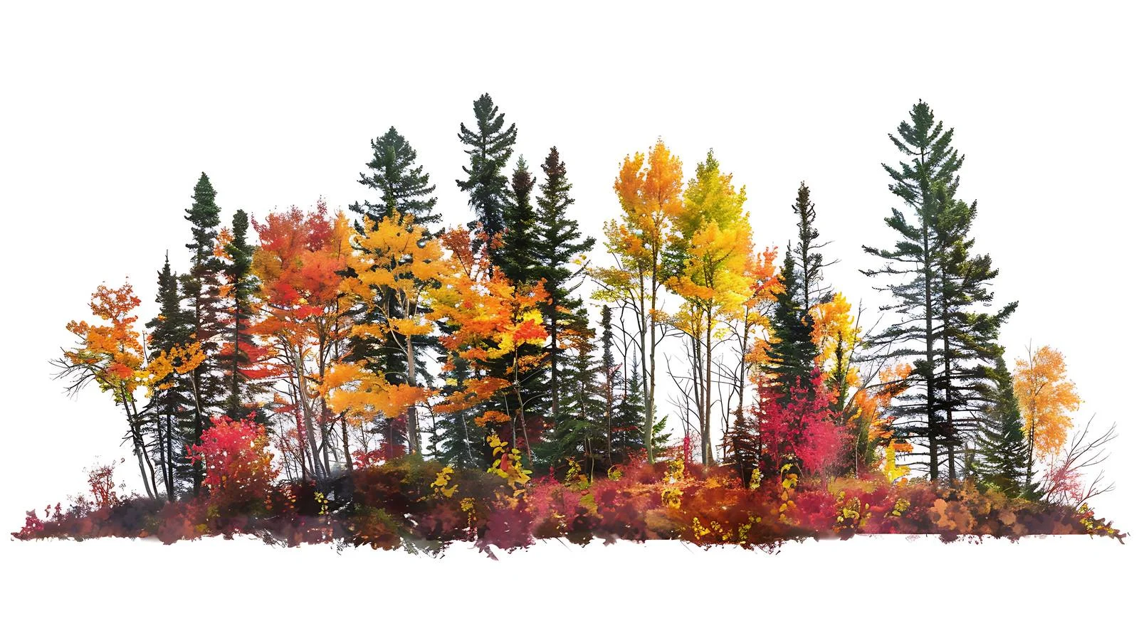 Lone White Tree in Northern Minnesota Forest — free download from Dotvec