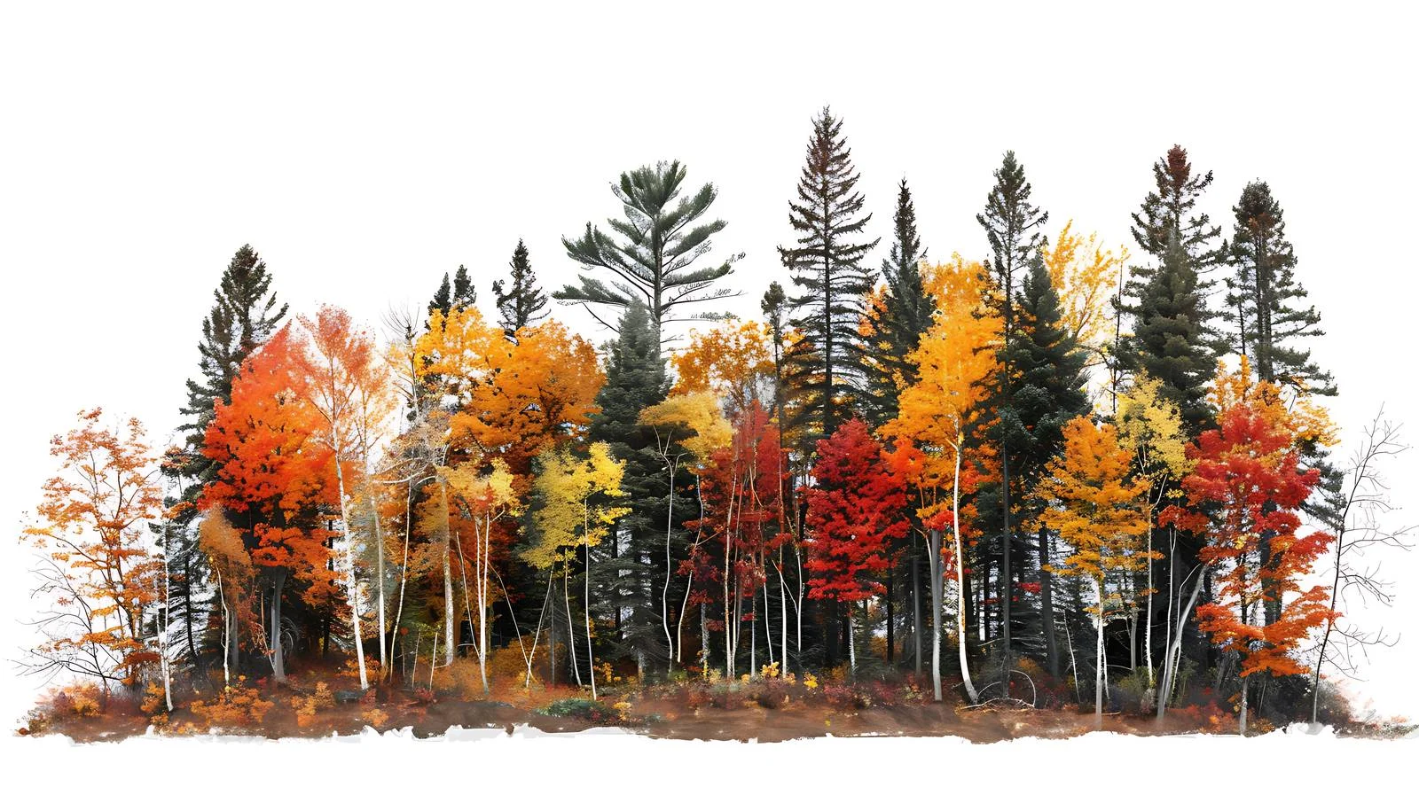 Tranquil Northern Minnesota Autumn Forest Scene — free download from Dotvec
