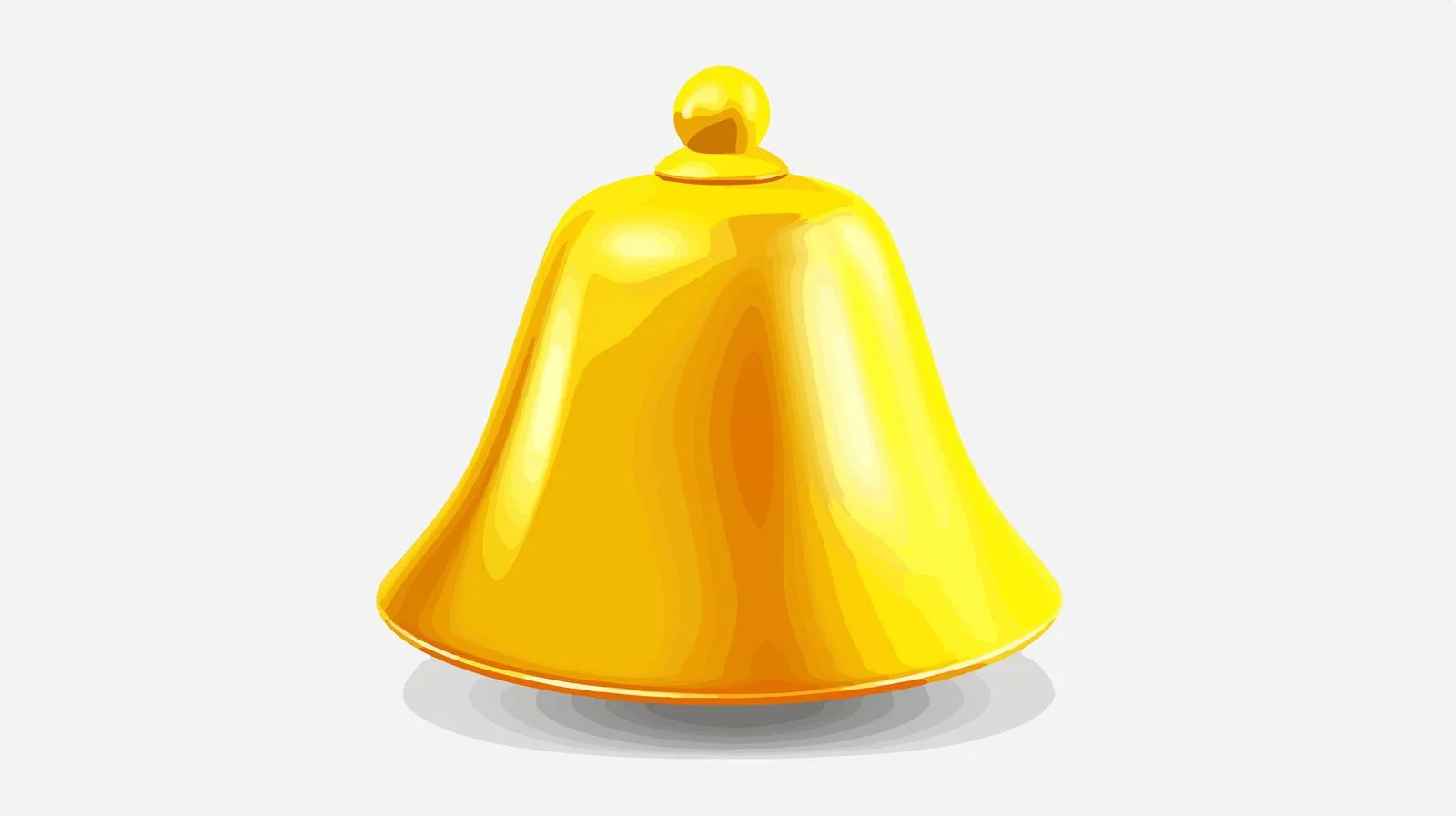 Yellow Promotion Notification Bell — free download from Dotvec
