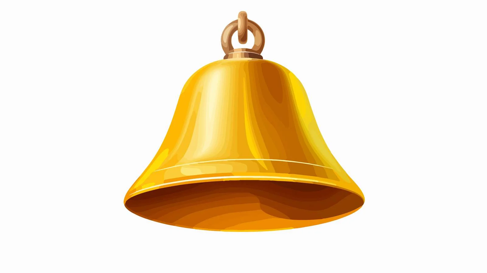 Golden Alert Bell Notification Icon — free download from Dotvec