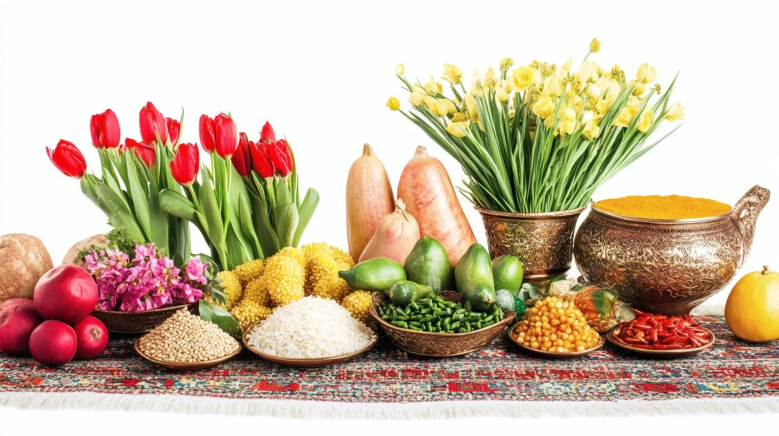 Traditional Nowruz Holiday Symbol on White — free download from Dotvec
