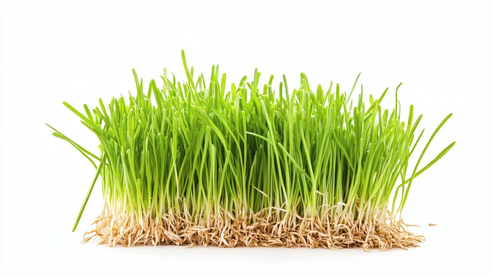 Cultivated Wheat Sprouts on White Background — free download from Dotvec