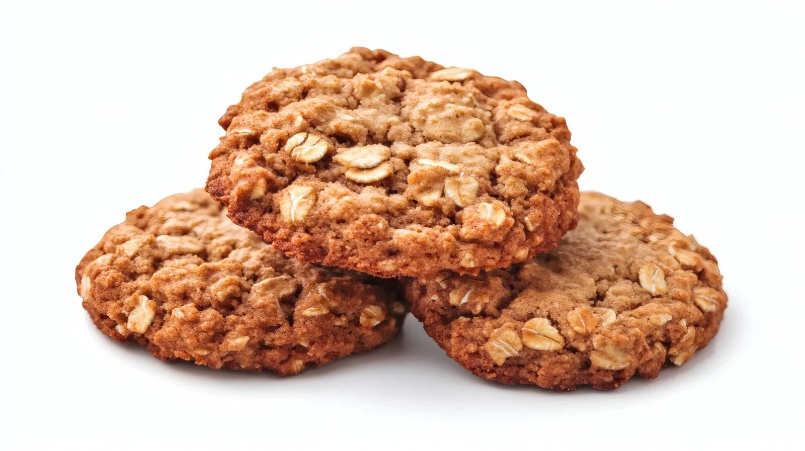 Delicious Oat Cookies on White Background — free download from Dotvec