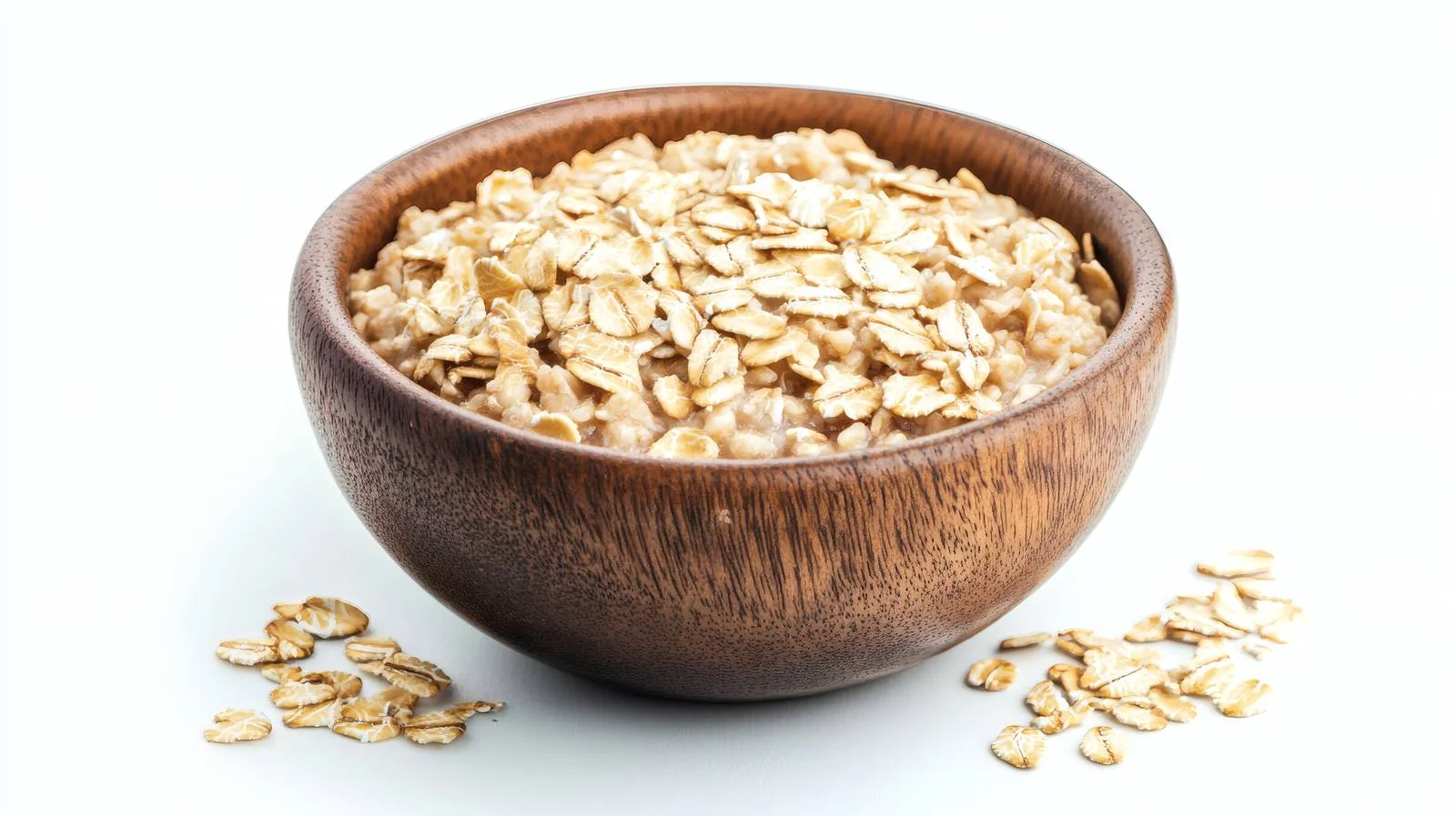 Nutritious Oatmeal Porridge on White Background — free download from Dotvec