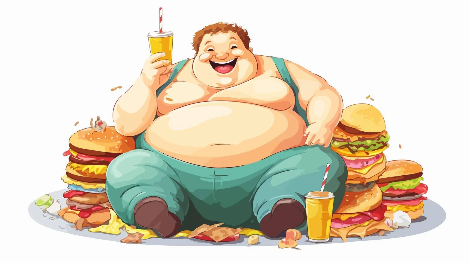 Obesity Illustration — free download from Dotvec