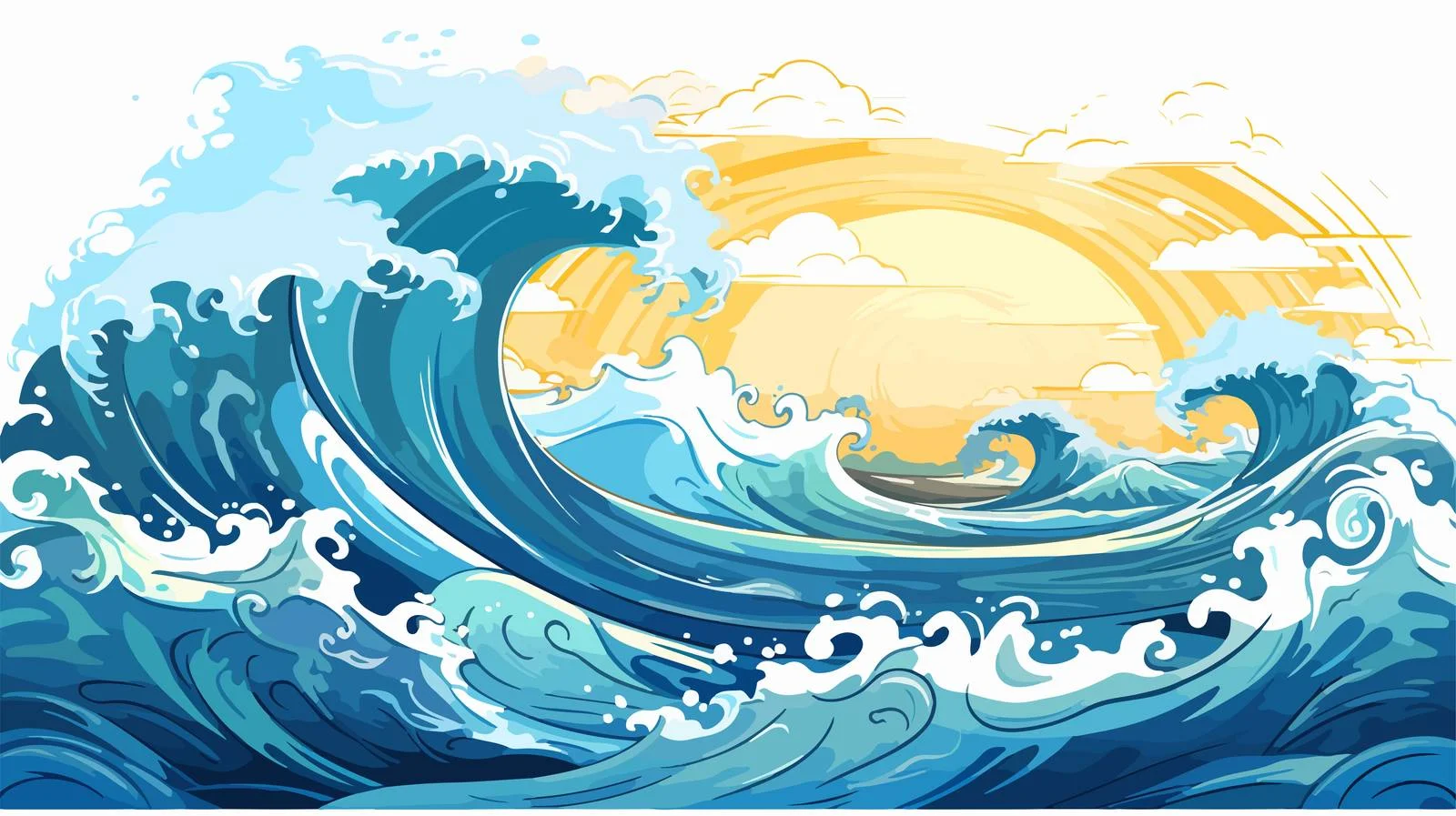 High Waves for Summer Getaways — free download from Dotvec