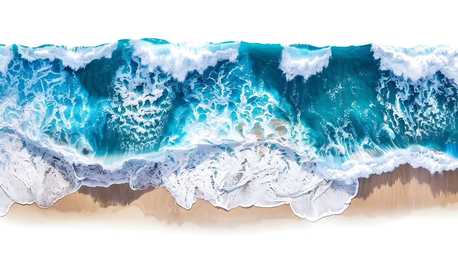 Aerial View of Isolated Ocean Waves — free download from Dotvec