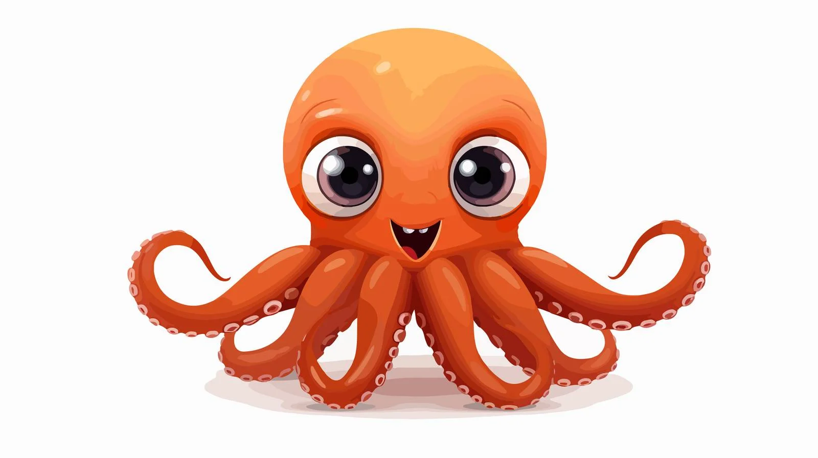 Octopus Animal Face Design for Kids — free download from Dotvec