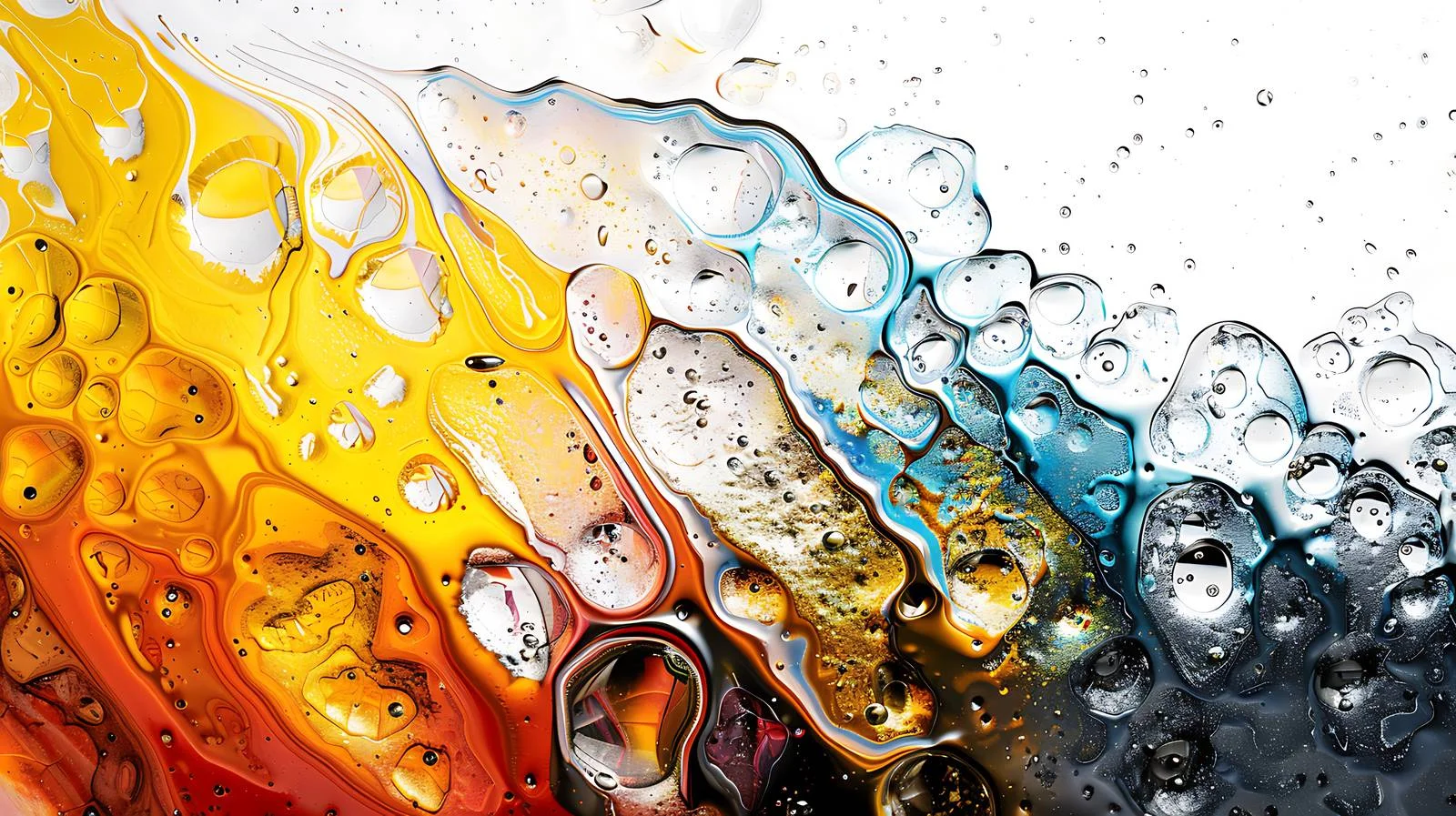 Vibrant Fuel Stain on Asphalt Road — free download from Dotvec