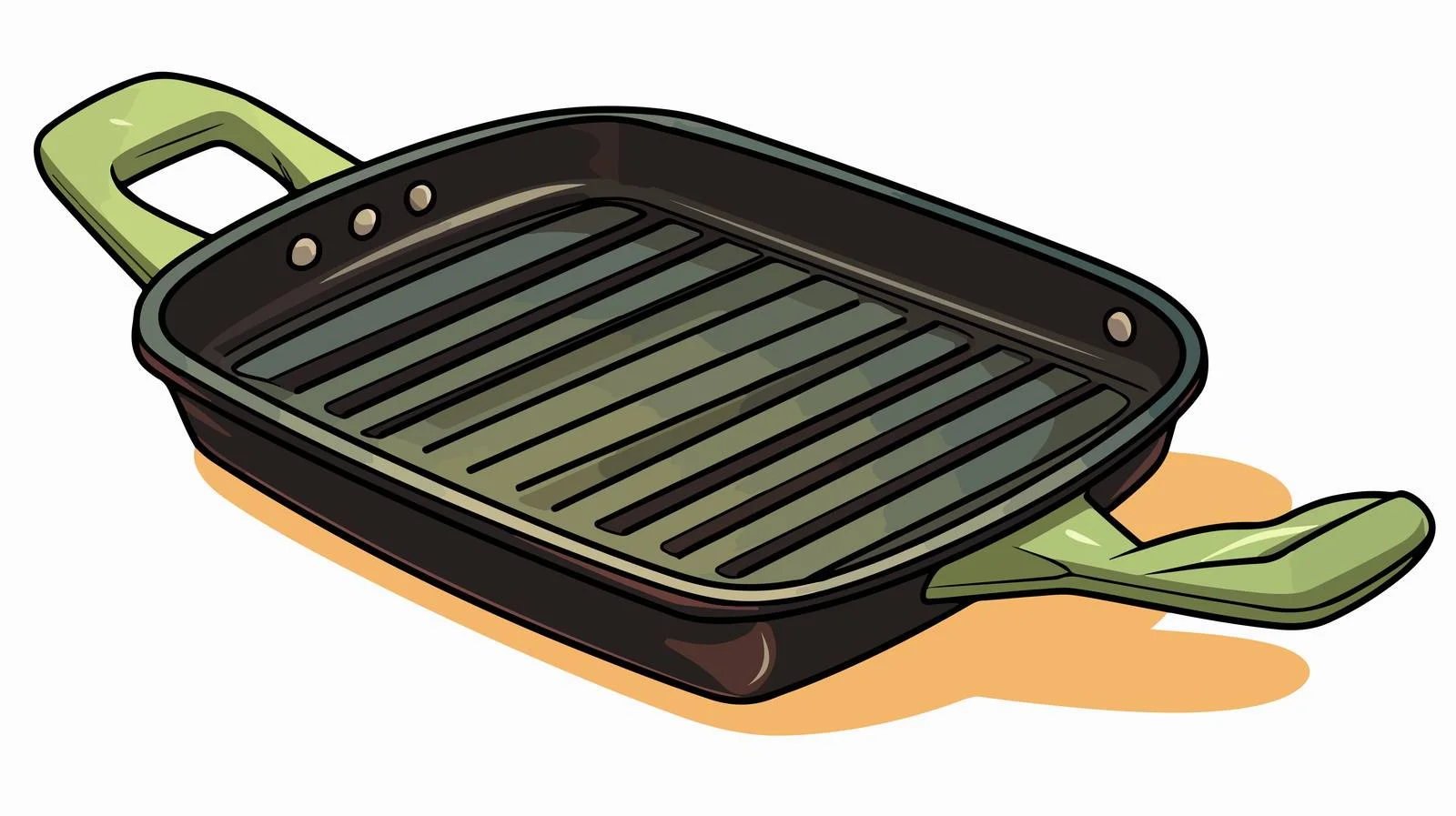 Grill Pan Copy Space with Oil — free download from Dotvec