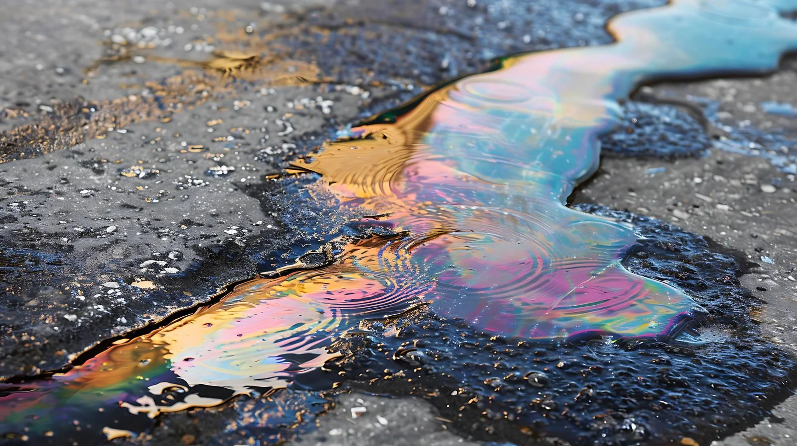 Road oil slick with draining effect — free download from Dotvec