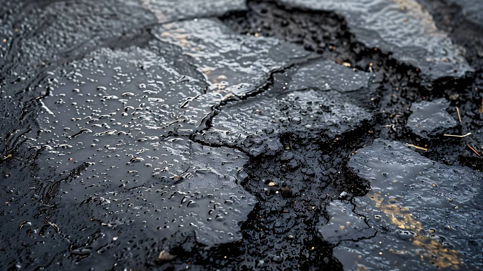 Asphalt road with oil spill texture — free download from Dotvec
