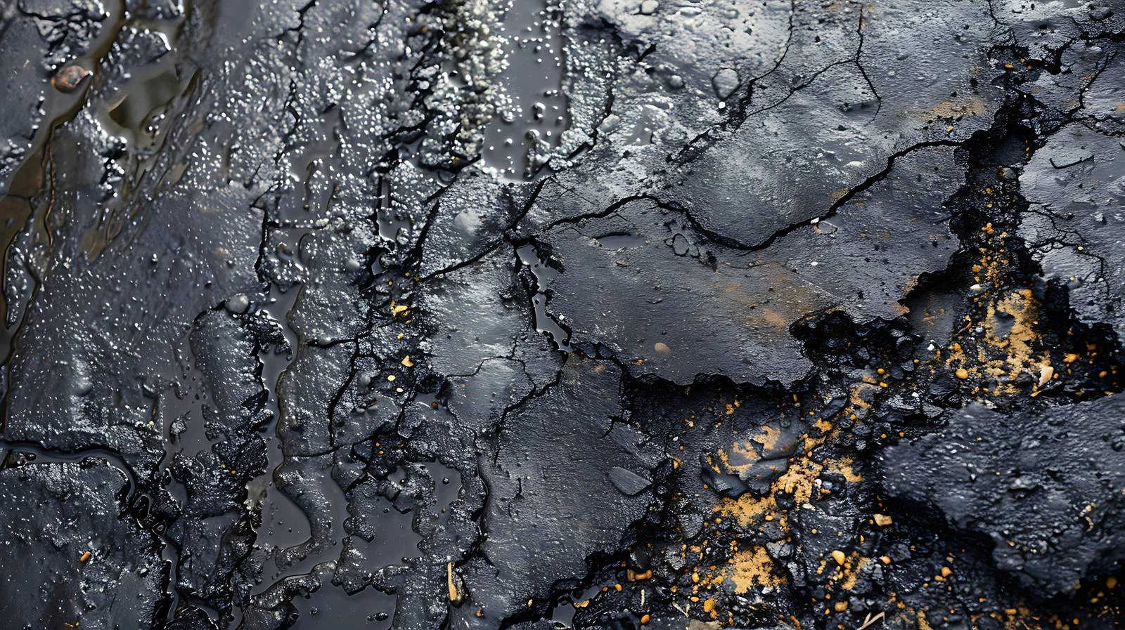 Asphalt road with oil spill abstract pattern — free download from Dotvec