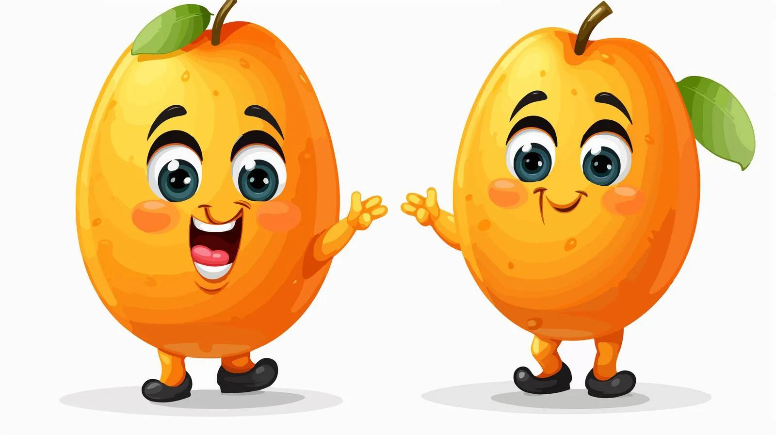 Friendly Mango Mascot Cartoon Vector Illustration — free download from Dotvec