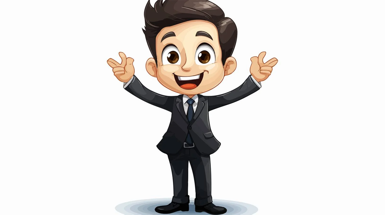Confident Businessman Vector Illustration — free download from Dotvec