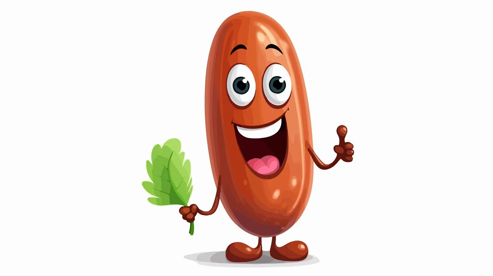 Cheerful Tamarind Cartoon Character Vector Illustration — free download from Dotvec