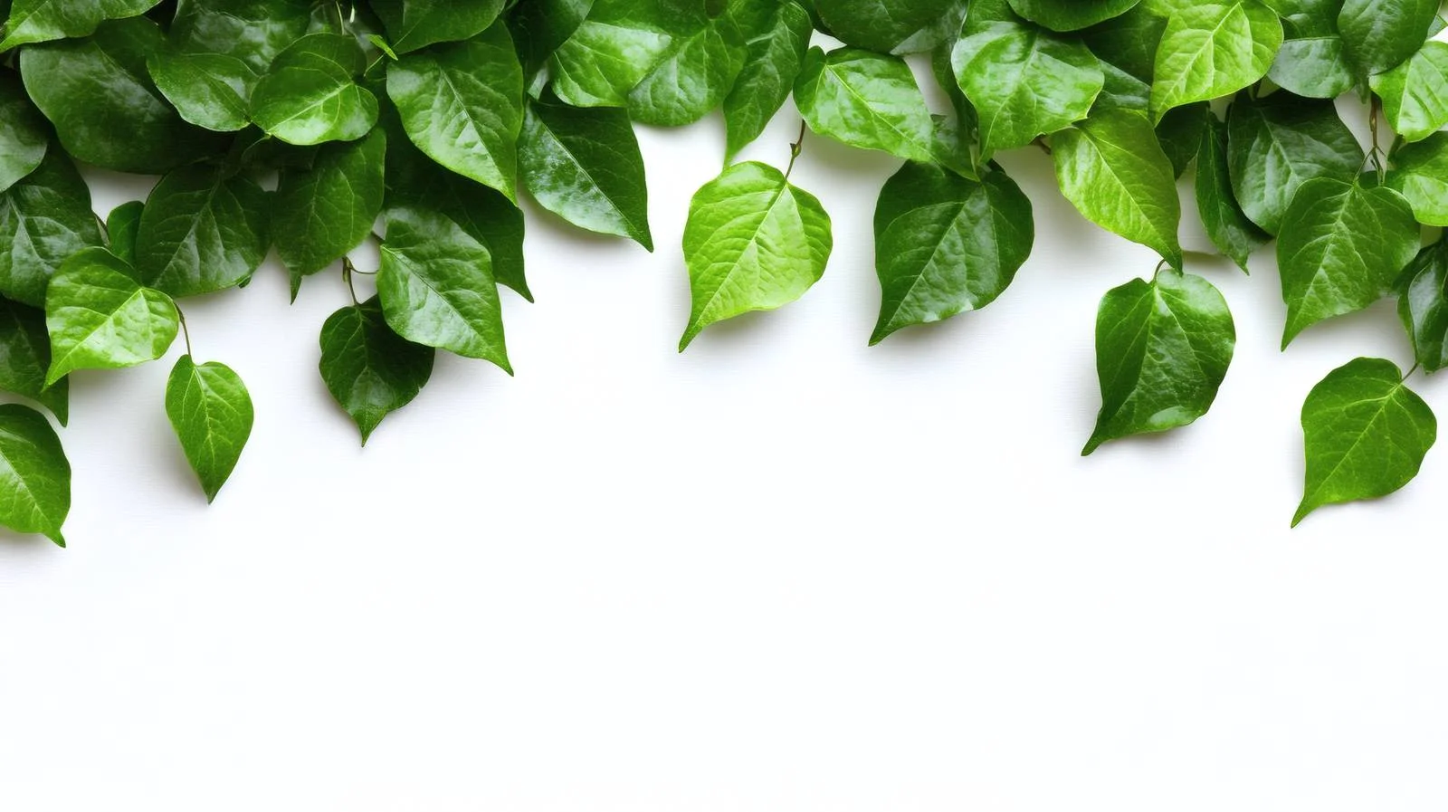 Elegant Green Foliage on White Background — free download from Dotvec