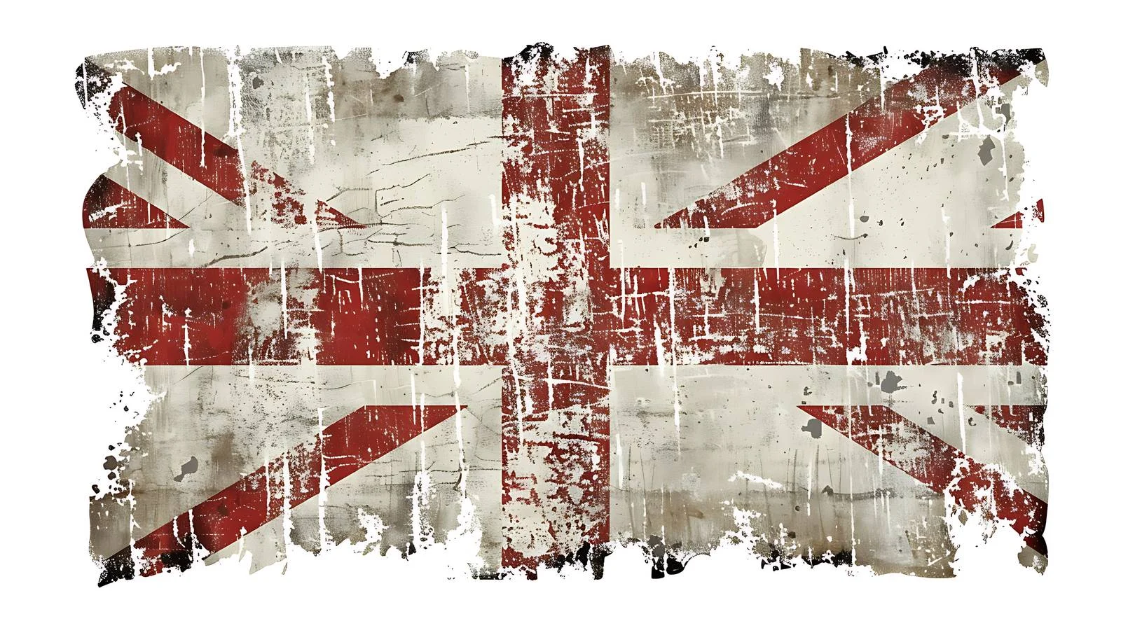 Vintage England Flag on White Background — free download from Dotvec