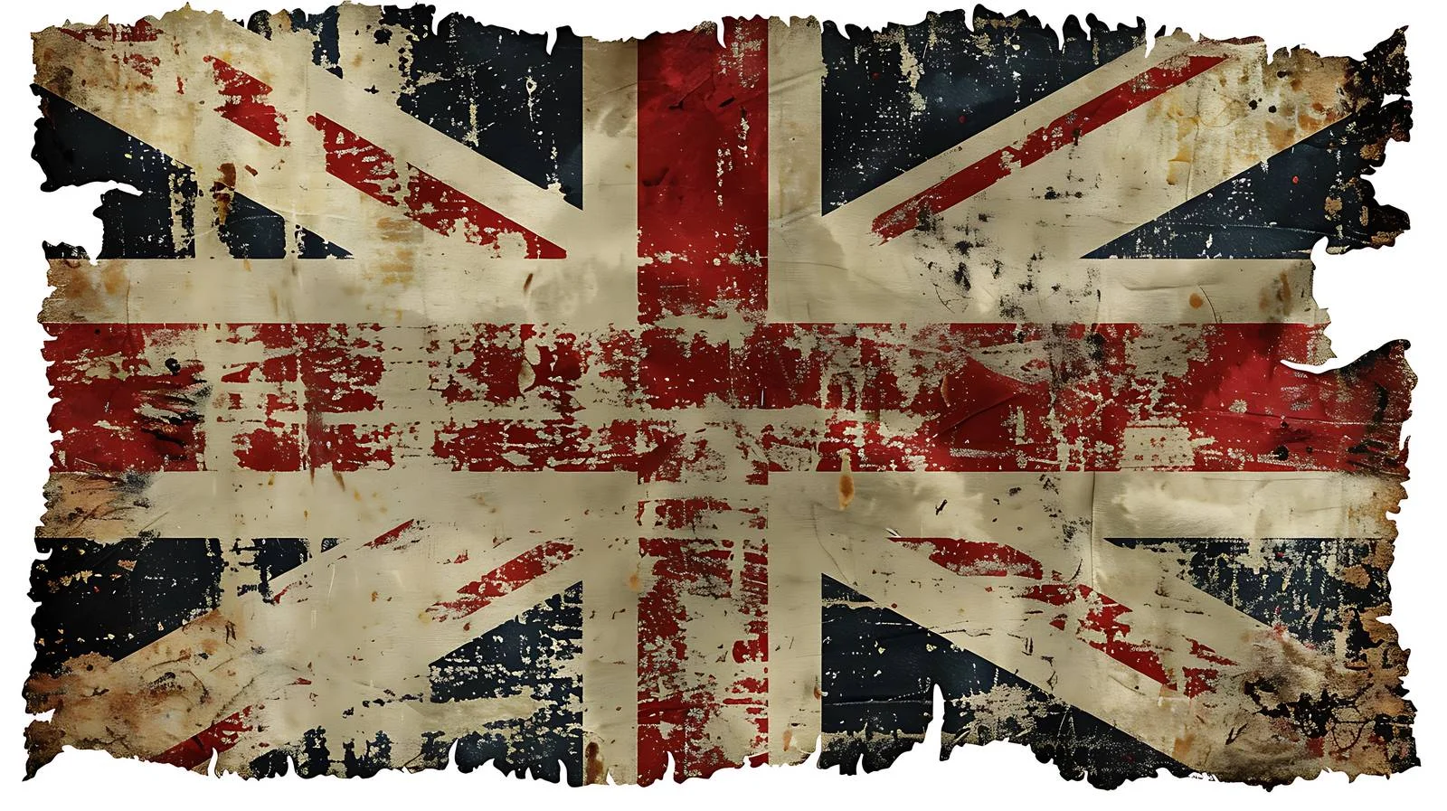 Vintage England Flag on White Background — free download from Dotvec