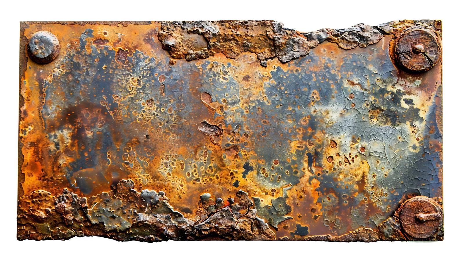 Vintage Rusty Metal Plate Texture White — free download from Dotvec