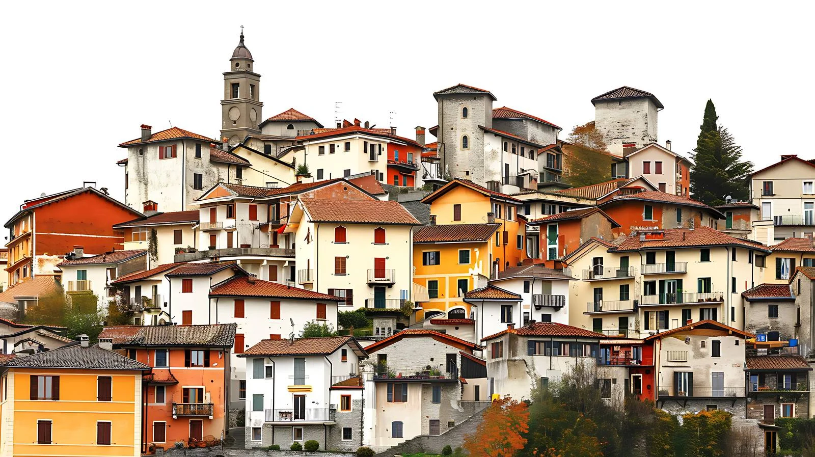 Charming Mergozzo Village in Italy Isolated — free download from Dotvec