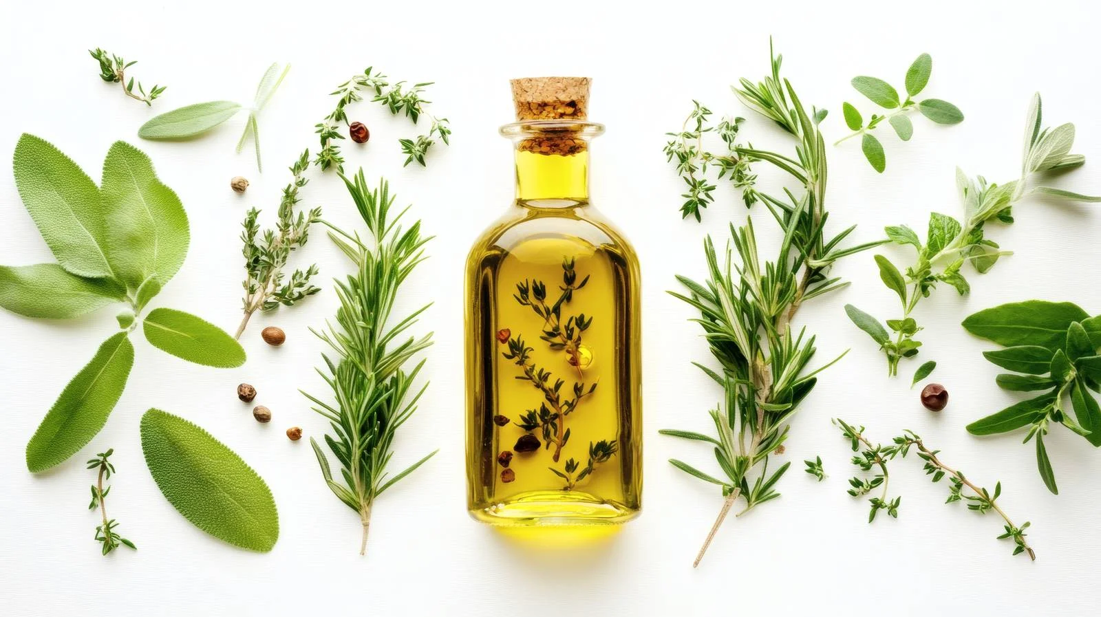 Pure Olive Oil Infused with Herbs — free download from Dotvec