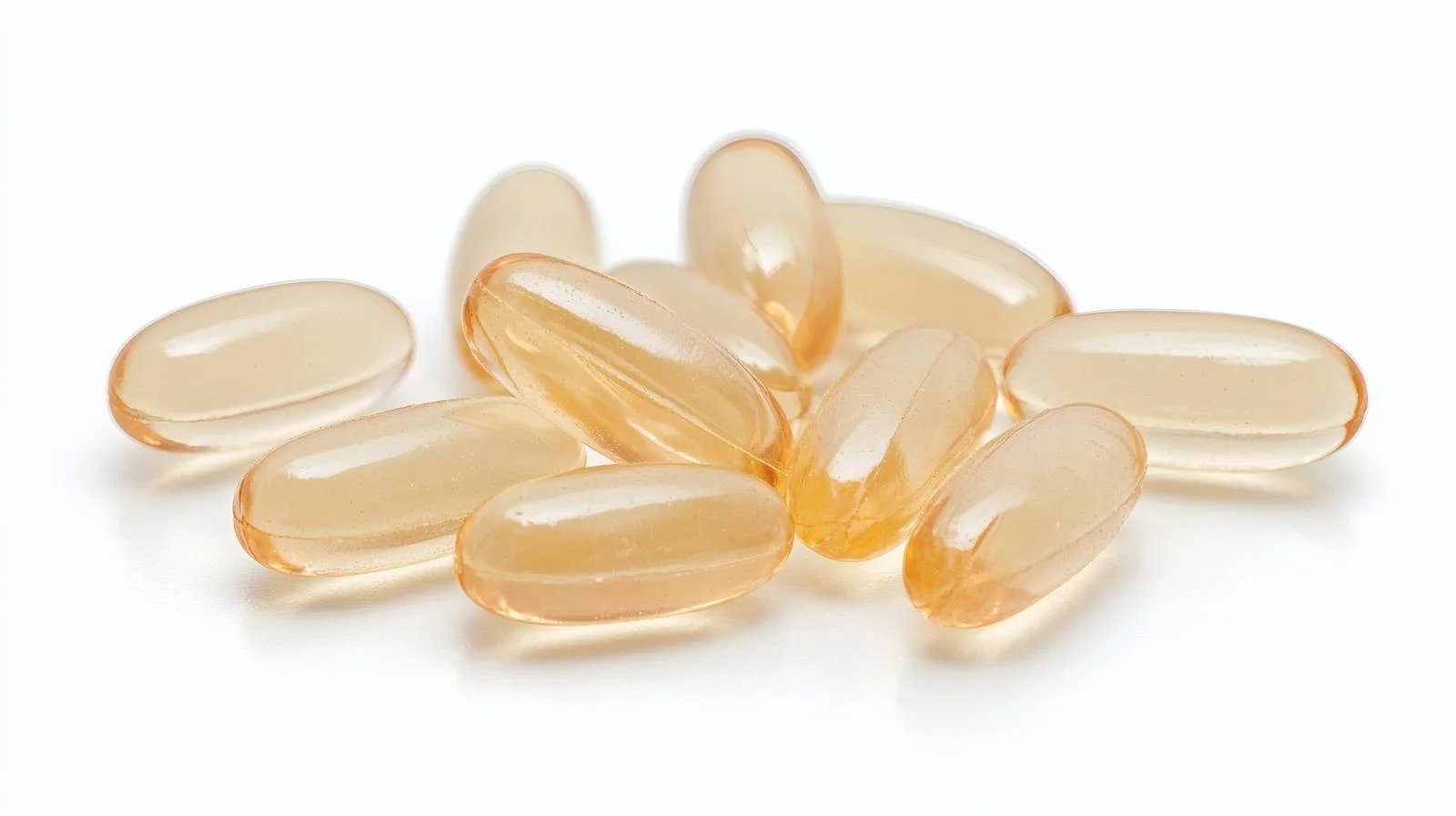 Omega-3 Softgel Capsules on White Background — free download from Dotvec