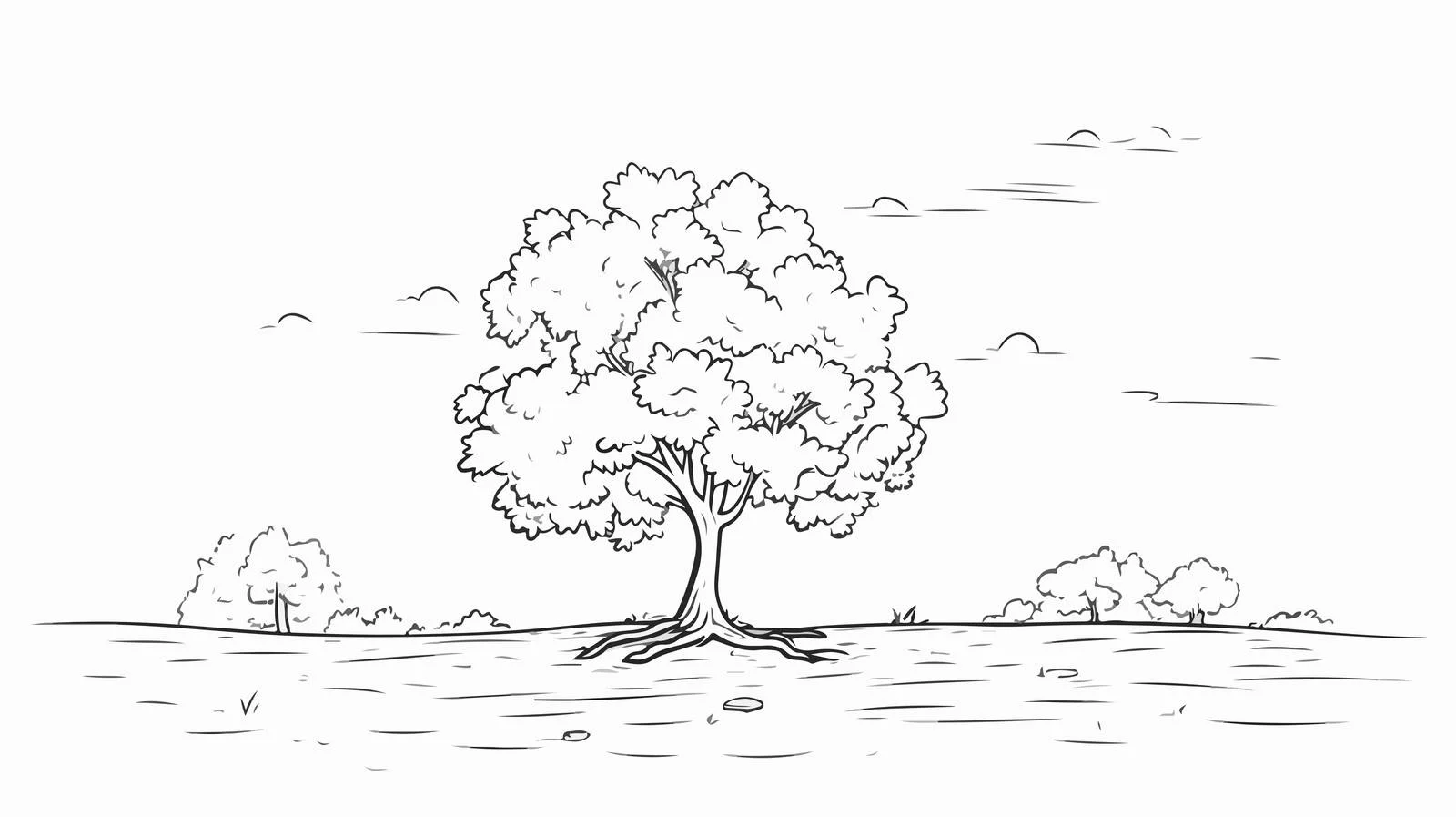 Single Line Drawing on White Background — free download from Dotvec