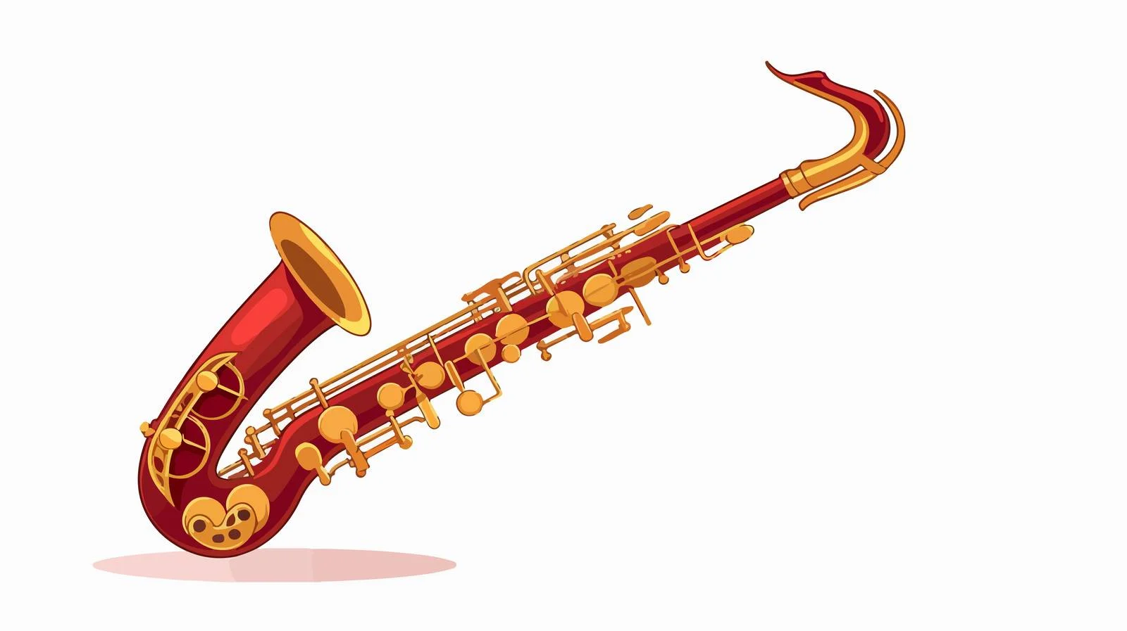 Saxophone One Line Drawing — free download from Dotvec