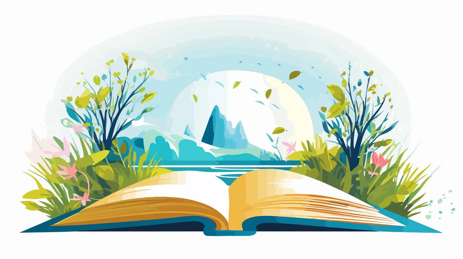 Online Education Concept Book Vector — free download from Dotvec