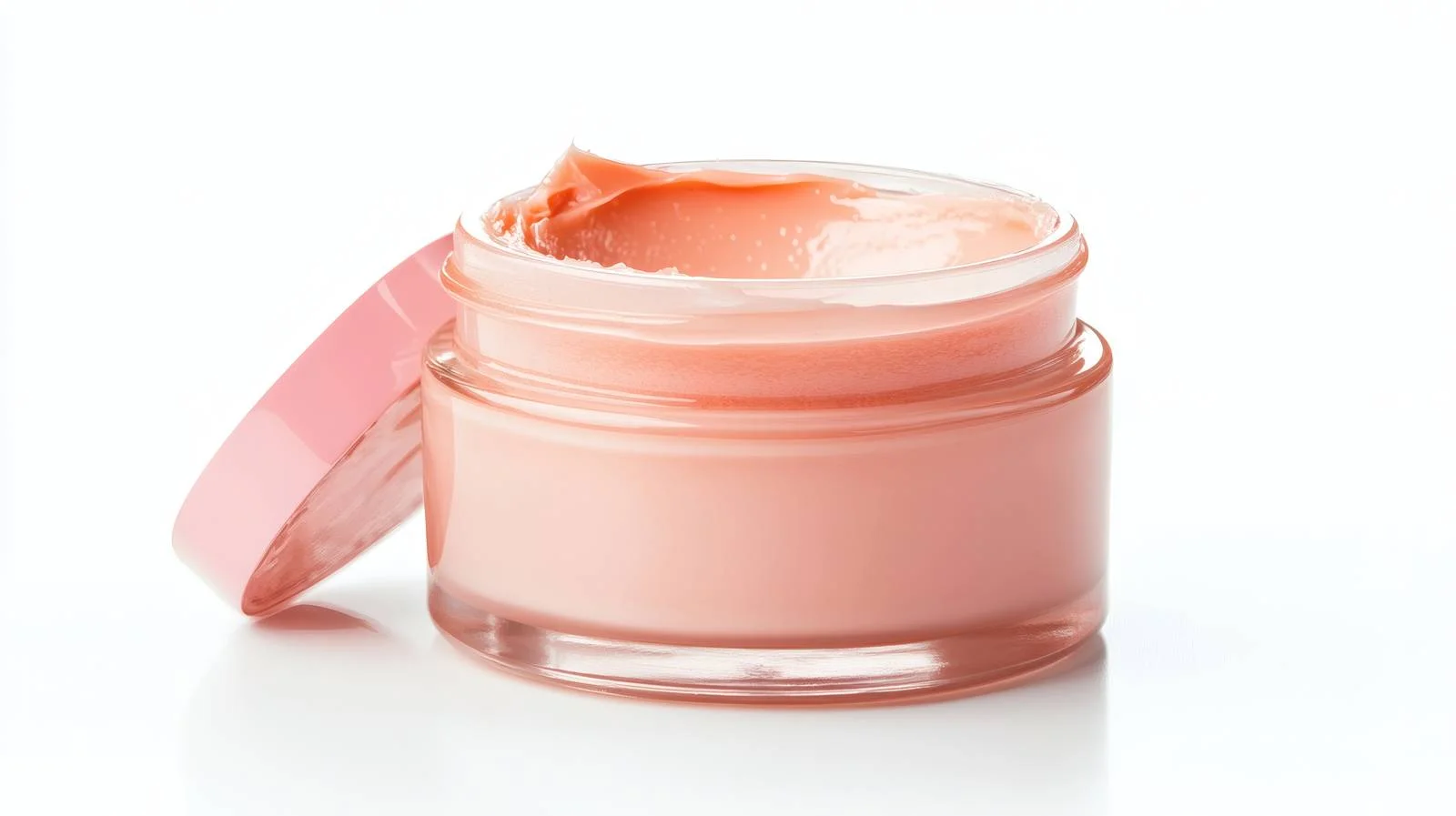 Pink Peach Beauty Cream Jar White Background — free download from Dotvec