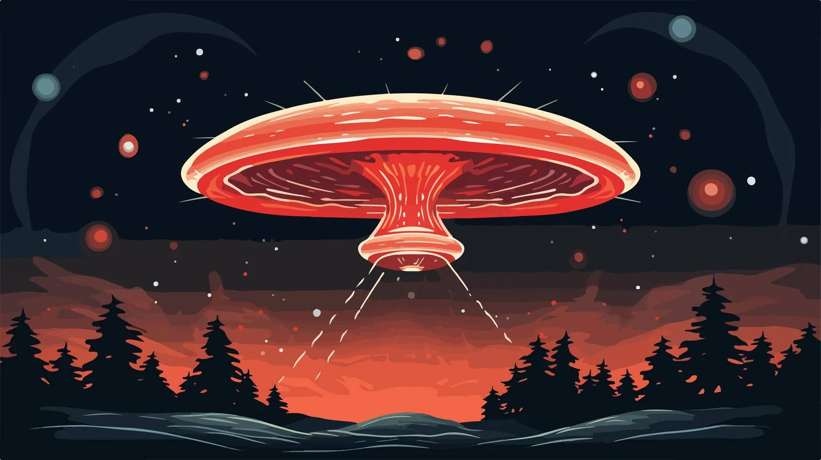UFO Space Mushroom Exploration — free download from Dotvec