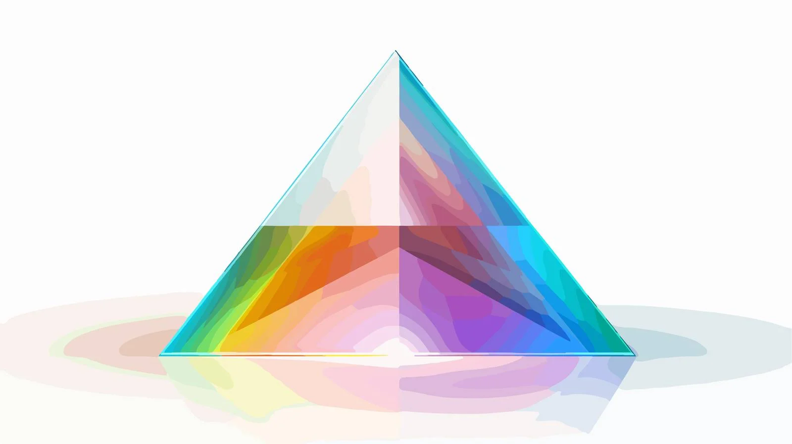 White Light Through Clear Glass Prism — free download from Dotvec
