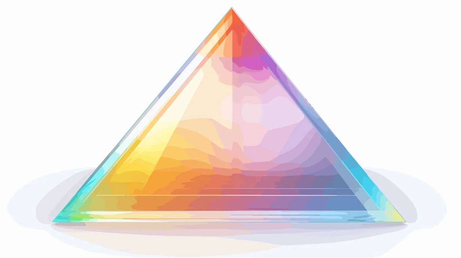 White Light Through Clear Glass Prism — free download from Dotvec