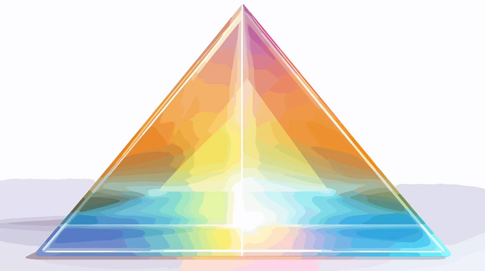 Light through Clear Glass Prism — free download from Dotvec