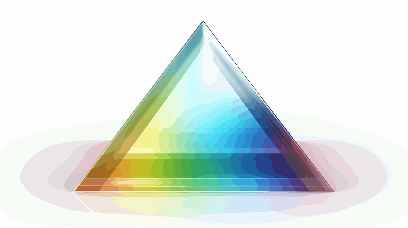 White Light Through Clear Glass Prism — free download from Dotvec
