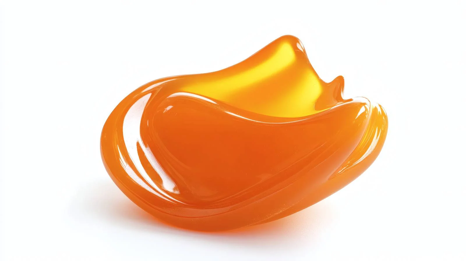 Vibrant Orange Gel on White Background — free download from Dotvec