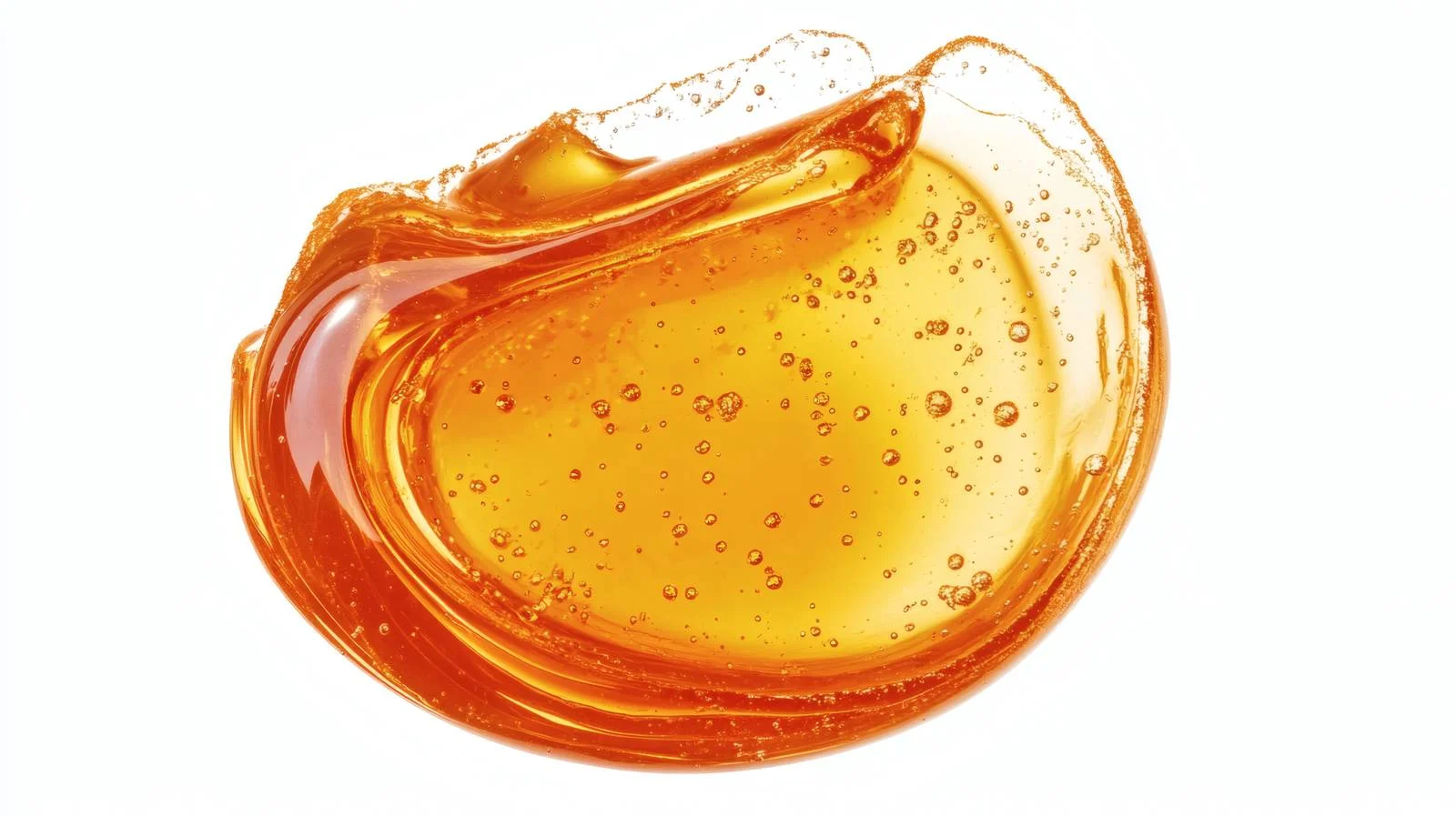 Vibrant Orange Gel on White Background — free download from Dotvec