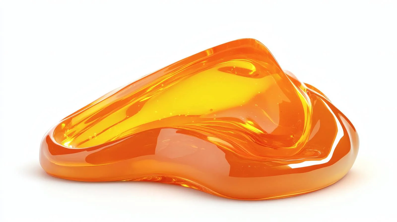 Vibrant Orange Gel on White Background — free download from Dotvec