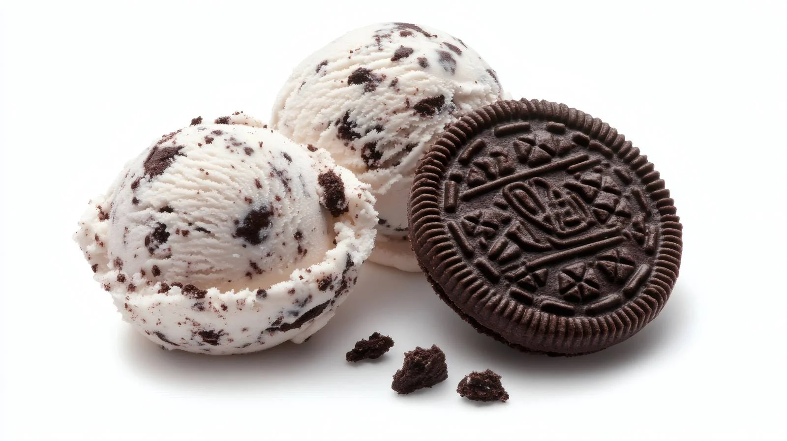 Delicious Oreo Ice Cream on White — free download from Dotvec