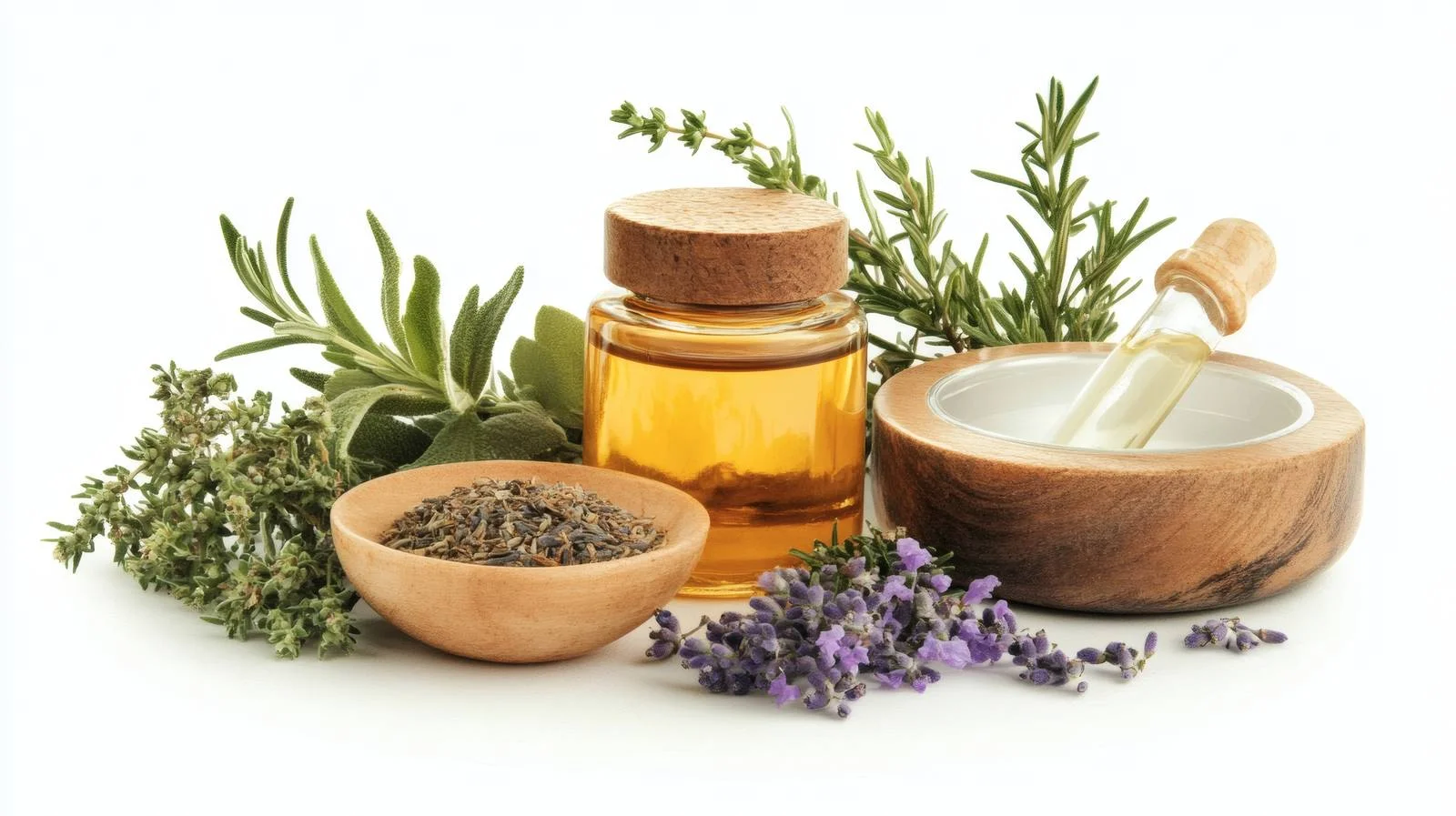 Organic Herbal Skin Care Products on White — free download from Dotvec