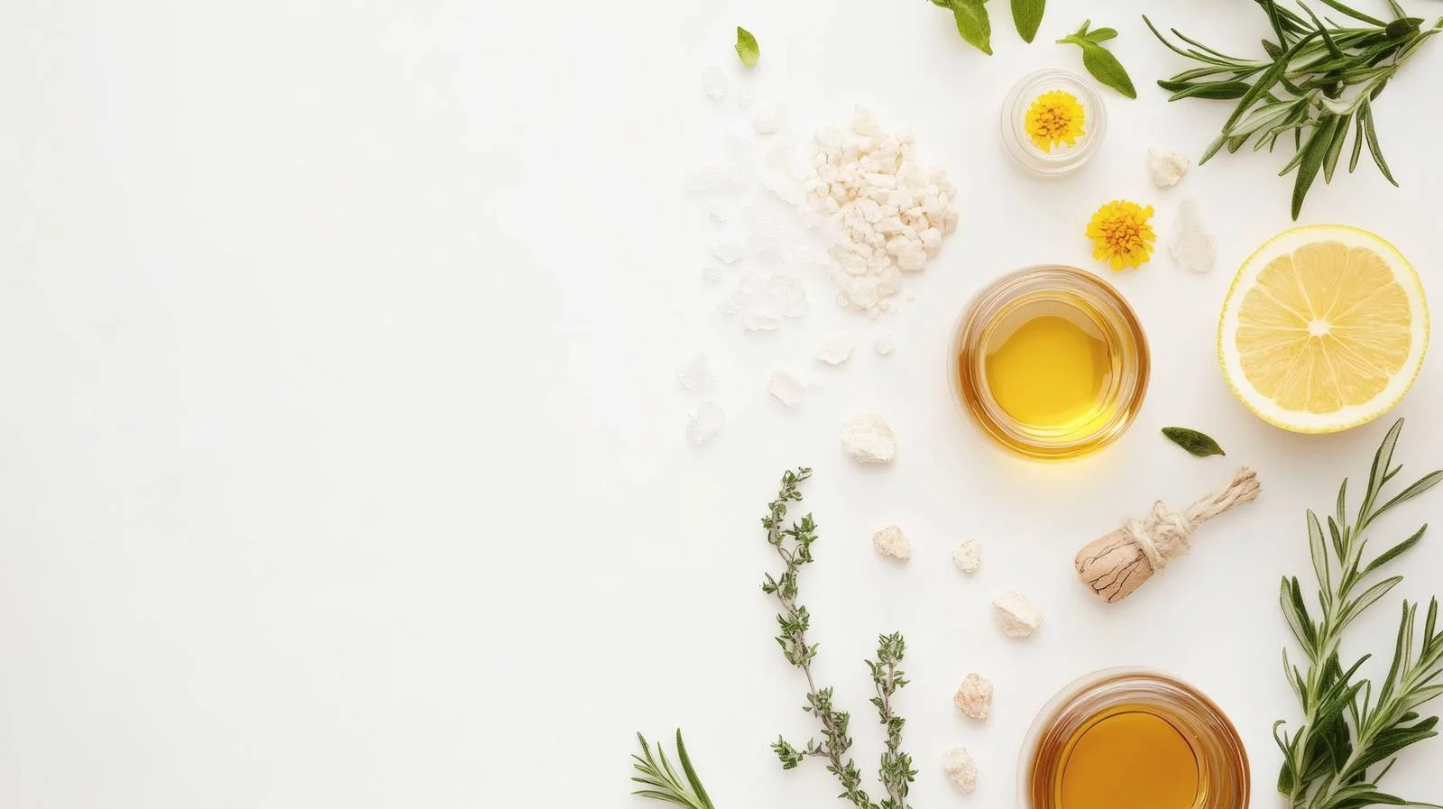 Organic Skincare Objects on White Background — free download from Dotvec