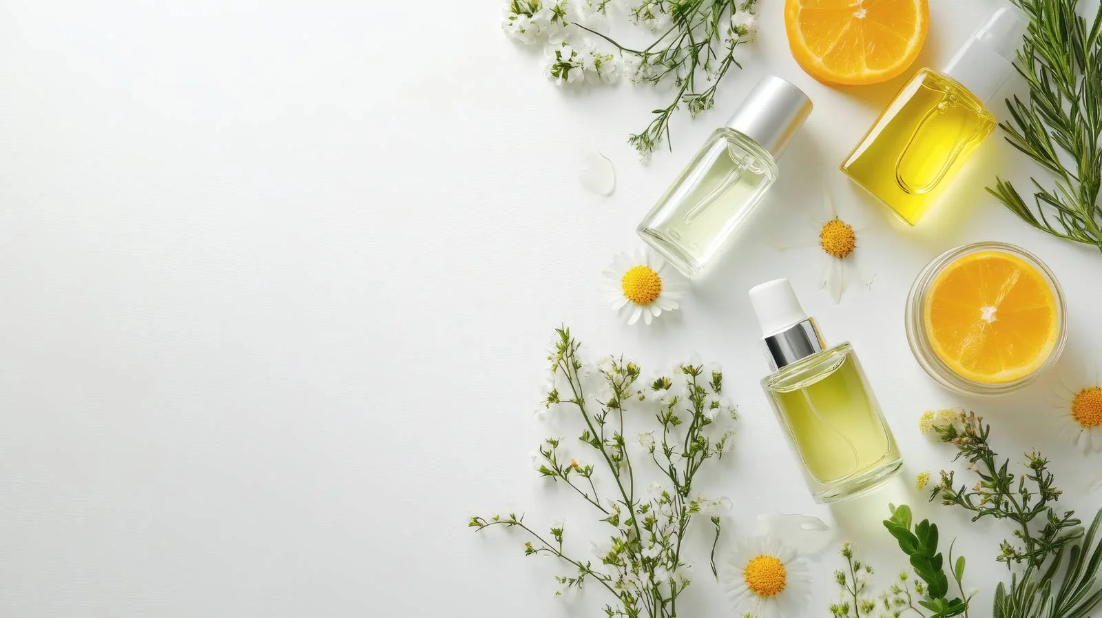 Natural Skin Care Products on White Background — free download from Dotvec