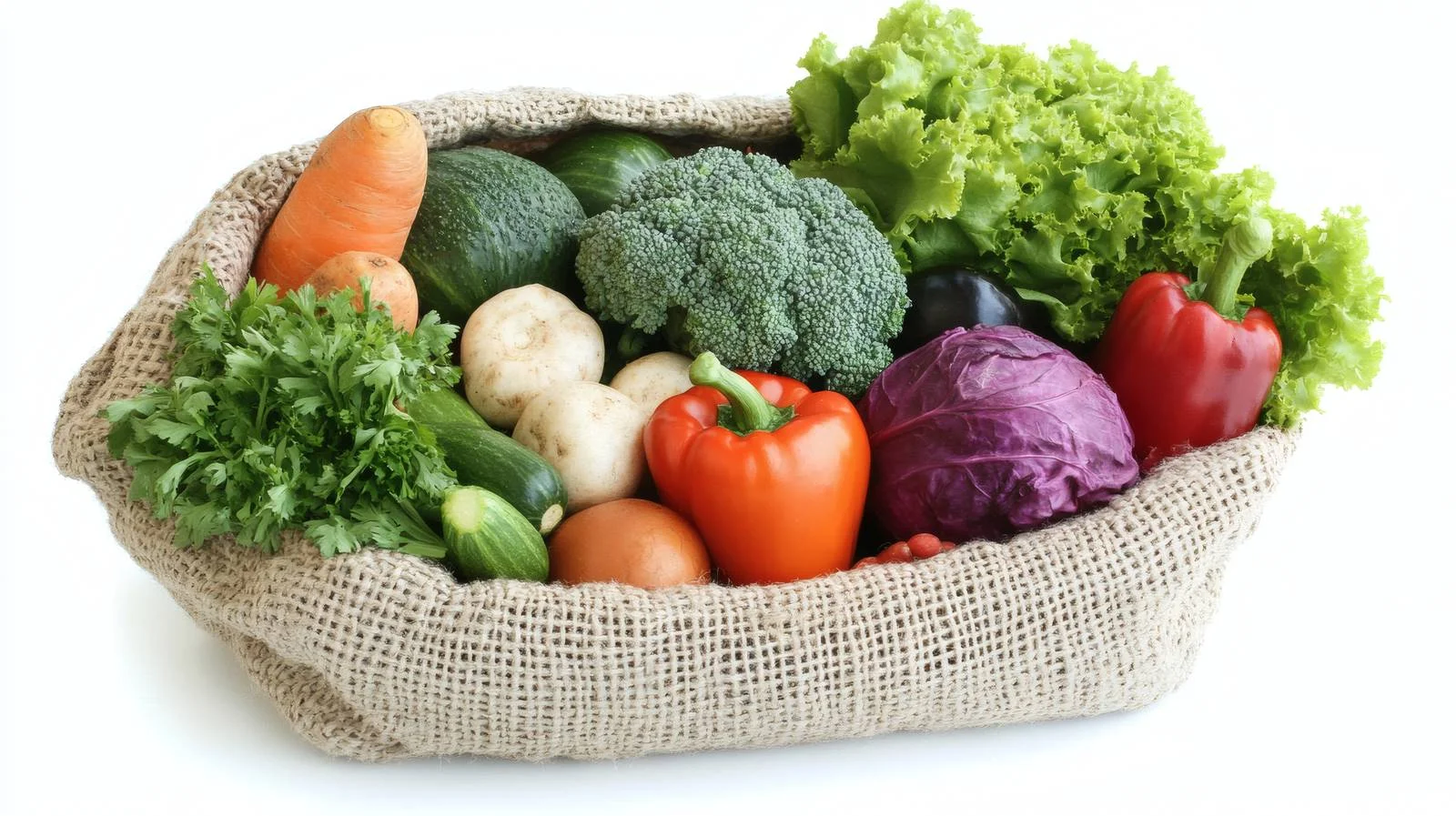 Fresh Organic Vegetables in Eco-Friendly Bag — free download from Dotvec