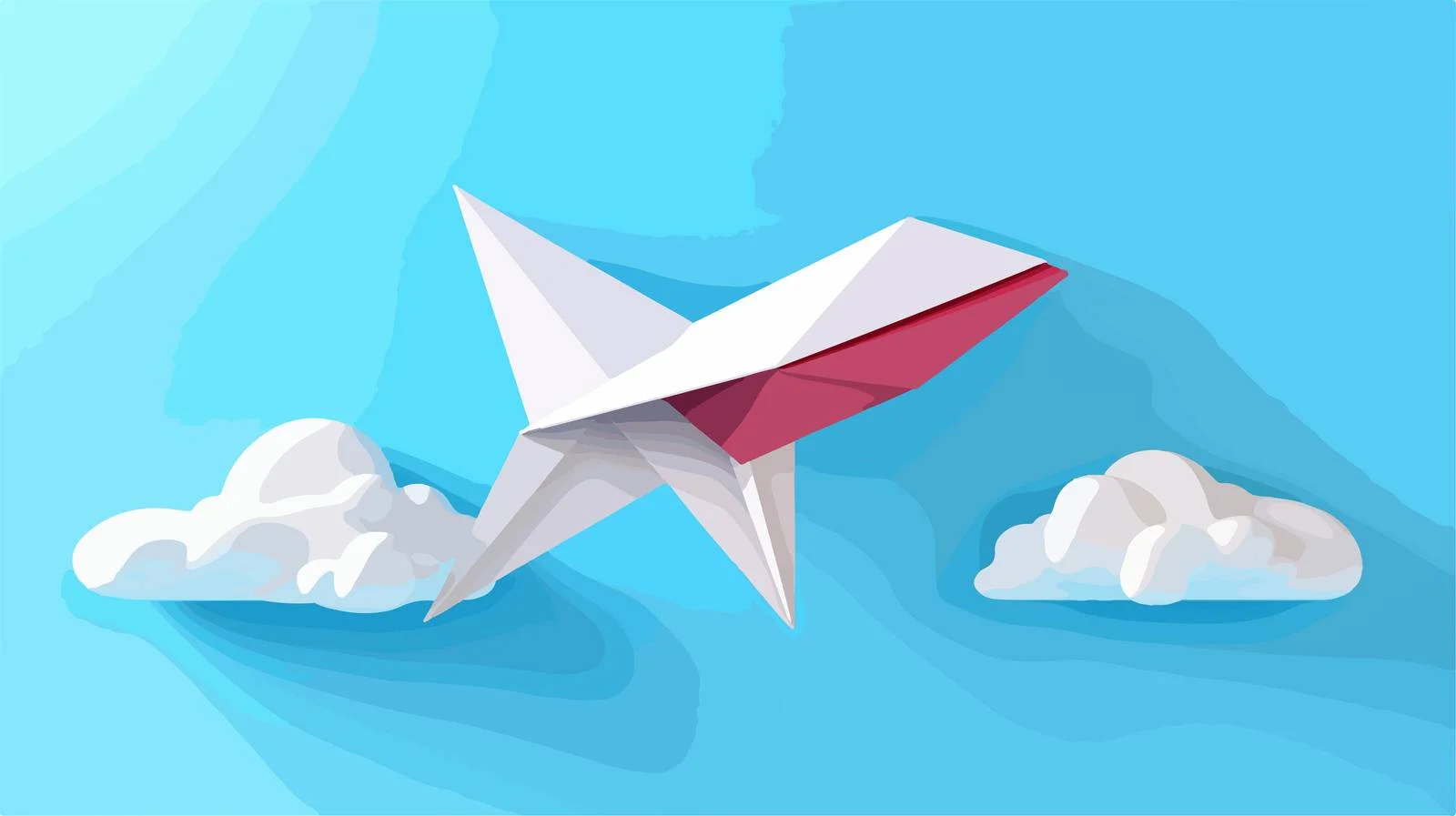 Origami Airplane Email Send — free download from Dotvec